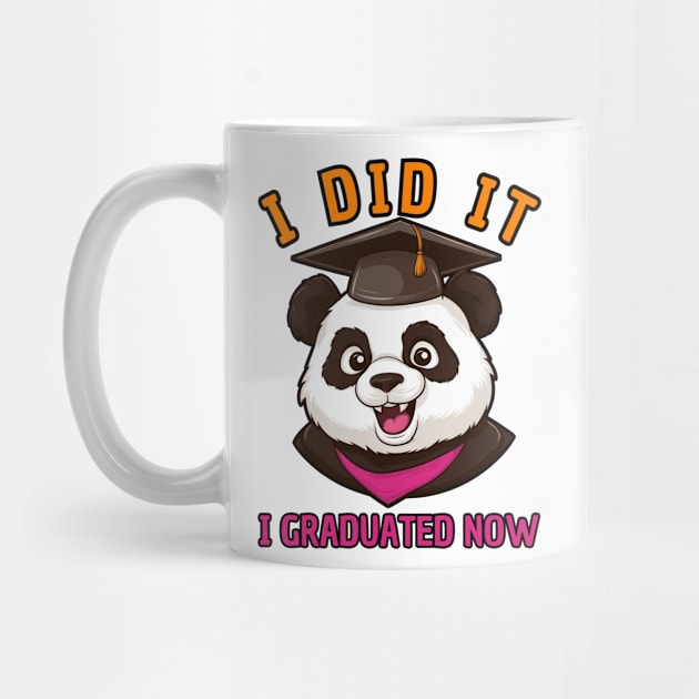 Panda I Graduated by Estrella Design